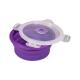 4 Size Hot Selling Wholesale Microwavable Safe Leakproof Easy Clean Silicone Foldable Round Lunch Box Set