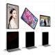 55LG Panel High Resolution Digital Signage Floor Standing Indoor LCD Rotating Controlled Touched Screen for Advertising