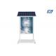 Double Sided Solar Powered Light Box Poster Display Shelf With Adjustable Wheel
