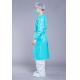 Blue SMS Knit Cuff Collar 40g Surgical Disposable Gowns