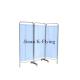 Mobile SS Hospital Ward Folding Screen Medical Casters