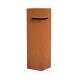 Residential Curbside Rusty Corten Steel Landscape Letter Box