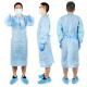 Non Woven Medical Disposable Gowns / Protective Overalls Isolation Clothing