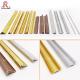 Golden Decorative Aluminum Trim Molding 10mm X 20mm Mill Finished