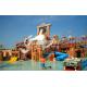 Fiberglass High Speed Extreme Water Slides for Commercial Holiday Resort 6 - 8mm Thickness