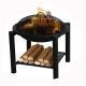 Steel Barbecue Fire Pit Camping KD Structure Brazier Stove Fire Bowl
