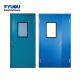 Food Grade Clean Room Doors Powder Coated Steel GMP Medical Lab 40kg 1.5mm Frame