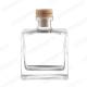 Hot Stamping 500ml Clear Square Shape Wine Glass Bottle for Vodka Brandy Whisky Rum Tequila