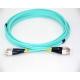 Duplex OM3 Fiber Optic Patch Cables Multimode LSZH 3.0mm FC UPC To FC UPC