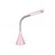 Home Decorating LED Light Desk Lamp , Pink High Luminous Rechargeable LED Desk Lamp