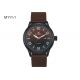 BARIHO Men's Quartz Watch  Fashion PU Leather Band Men Wrist Waterproof Watch M111