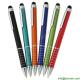 touch stylus pen,logo engraved promotional pen with phone touch tip