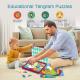 Travel EVA Games Preschool Educational Toys Geometric Cognition Tangram Puzzles For Kids
