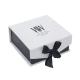 Small CMYK PMS Cardboard Box With Handles Ribbon Magnetic Closure Gift Box