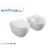 Washdown square wall hung toilet , Ceramic Wall Mounted toilet fix back to wall