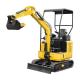 Ce Certified 1t Mini Excavator with 1100mm Chassis Width and 2000mm Maximum Digging Depth