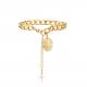 Customized 18K Gold Bracelet Fashion Lady Elegant Gold Chain Bracelets For