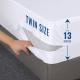 White Extra Firm Mattress Topper Cotton Poly Waterproof Mattress Cover With Zipper Closure