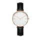 Fashion SS Leather Strap Watches Womens Egg White Face Dial Custom Logo