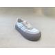 ODM White Satin Espadrilles Sneakers Soft Soled And Fashion Silk Ribbon