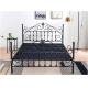 Underneath 13'' Metal Frame Double Bed King Size Black Matte