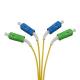 45 deg Bent Boot Sleeve Patch Cords Single mode Simplex Fiber Optic Patch Cord