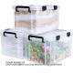 Airtight Plastic Storage Bins With Gasket Seal Lids And 6 Secure Latching Buckles Stackable Storage Containers