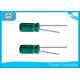 4.7uF / 50V Capacitor Green For Led Power , GF Series Low Voltage Capacitor
