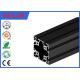 6063 T5 Black Anodized Aluminium T Section Extrusions 80 X 80 MM TS16949 / SGS