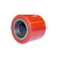 Red 80mm Pallet Jack Roller Wheels , Pallet Truck Rollers Polyurethane