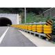 SB Grade Approved Highway Roller Crash Barriers Yellow Red White Color