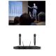 Adjustable Frequency Wireless Microphone System Cardioid Pickup Pattern