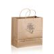 Take Out Food Packing Kraft Paper Bags Flat Handle 7 X 3 1/4 X 9 1/2