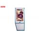 Multi touch laser projector cd advertising screens , free standing digital display kiosk