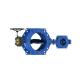Dovetail Eccentric Butterfly Valve Wore Gear Operated Or Bare Head EPDM Seal