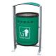 recycle Stainless Steel Single Dustbins used for Outdoor,Park,Plaza,School,Public place,School