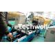 Chain Of Transmission Hat Channel Roll Forming Machine / Furring Channel Roll Forming Machine With 18 Forming Stations