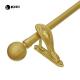 28MM Metal Pipe Curtain Pole Gold Color For Indoor Decor
