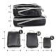 0.5kg Compression Luggage Organiser Bag Sets Packing Cube Organizers Set Of 6 Double Layer