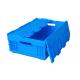 Attached Lid Collapsible Handheld Plastic  Containers &  Standard Folding Crates, Collapsible Crates, Ergonomi
