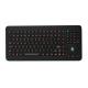 Backlit Black Silicone Industrial Keyboard With Optical Trackball And F1 - F24 Keys
