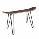 17 Inch Set of 2 Skateboard Hairpin Legs Solid Iron Table Legs for Modern Simple Style