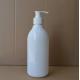 PET 500 ml empty shampoo bottle in white color