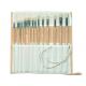 Natural Color Bamboo Brush Holder Useful Tools , Artist Brush Roll Case 41.5 * 56cm