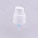 White Plastic Cream Treatment Pump For Lotion , Liquid No Touch Metal Spring