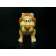 ABS Material Plastic Animal Figures , Lion Figure Toy With An Blue Pencil