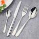 Mirror Polish With Hand Polish Silver Color Cutlery Set Stainless Steel Silveware Set