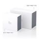 Elegant White Cardboard T Shirt Packaging Boxes Flat Apparel Glossy