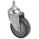 Versatile 130kg Threaded Swivel PU Caster 5734-77 for Various Industrial Applications