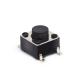 6*6mm Tact Switch Smd Input Output 4 Pin Connectors Housing Black